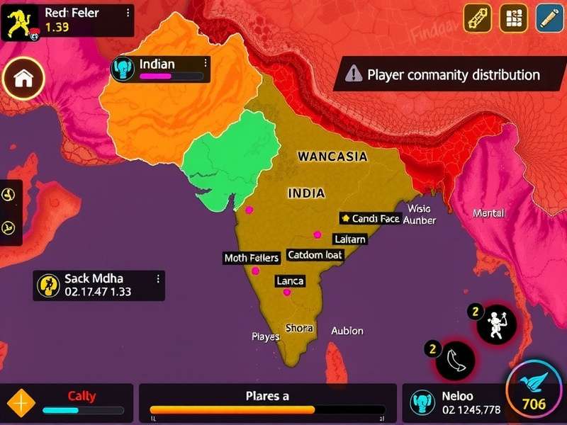Nebula Warriors Plus Indian player distribution map
